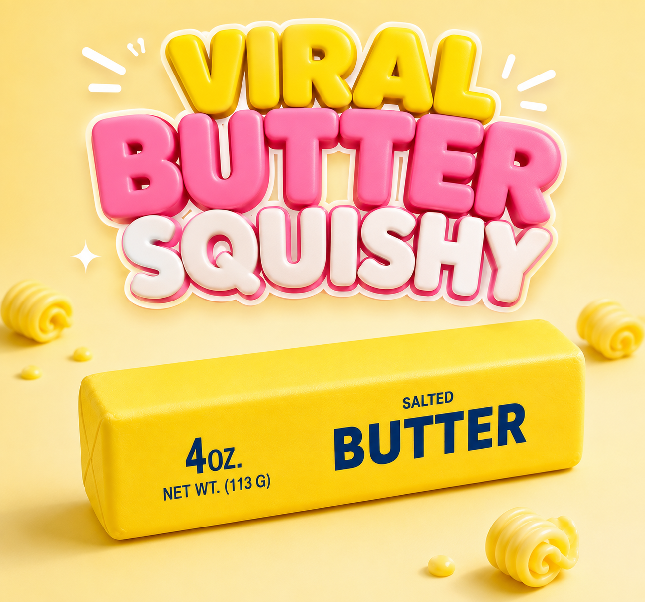 Butter Squishy – Butter Squishy zum Kneten 🐸