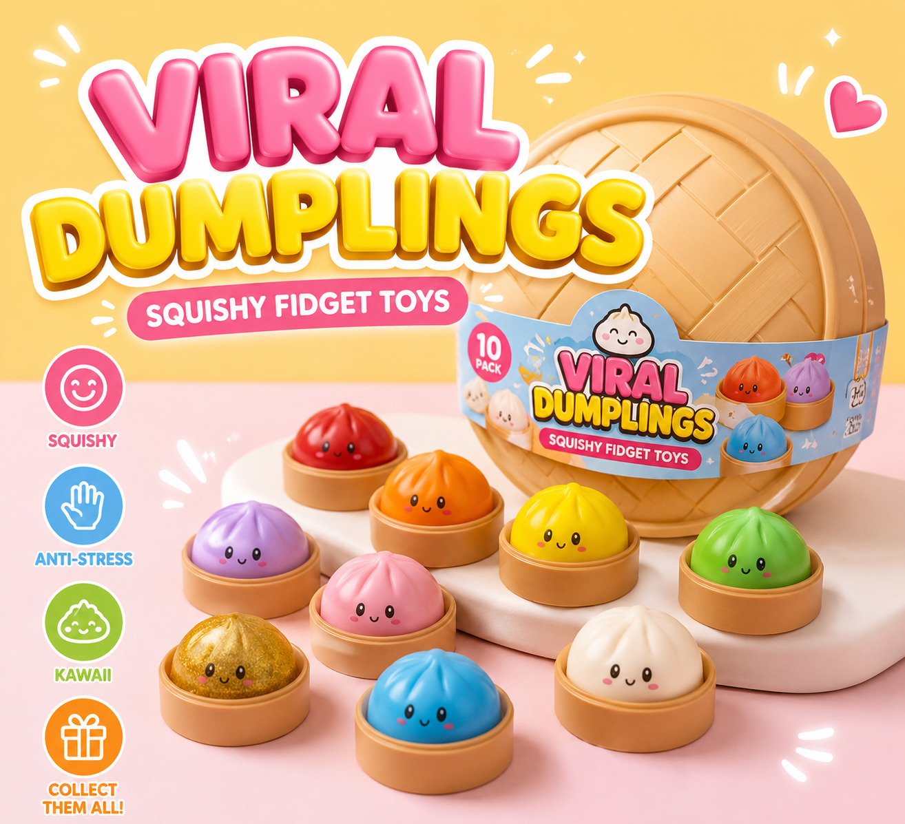 Dumpling Squishy – Dumpling Squishys Mystery🌈