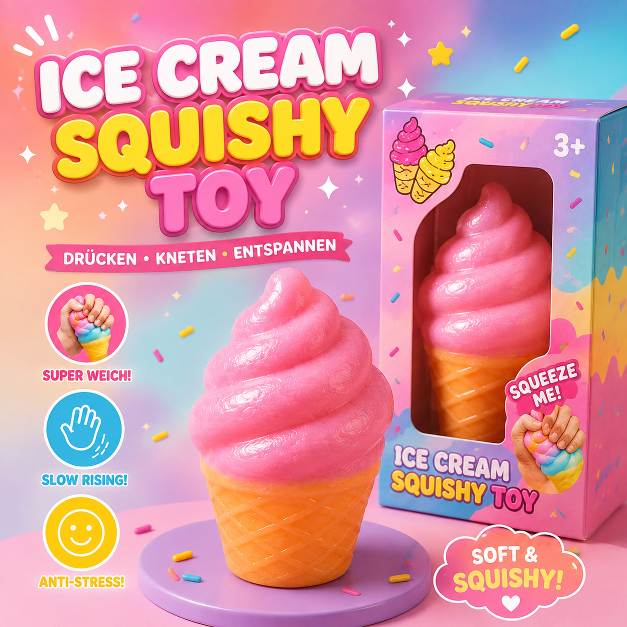 Ice Cream Squishy – Ice Cream Squishy zum Drücken 🍞