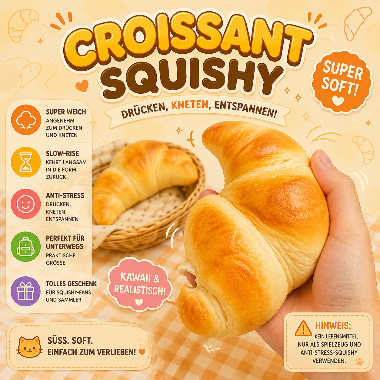 Squishy au beurre – Squishy au beurre à pétrir 🐸