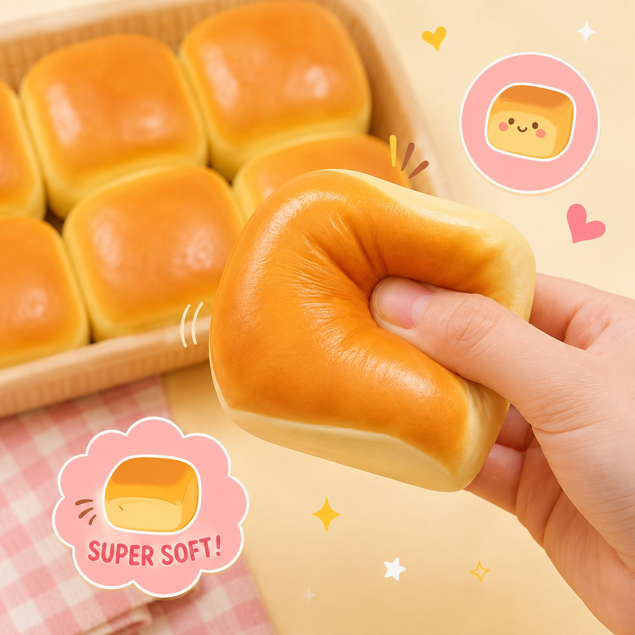 Squishy au beurre – Squishy au beurre à pétrir 🐸